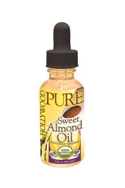 Hollywood Beauty Pure Organic Sweet Almond Oil - Beautiful Black Hair