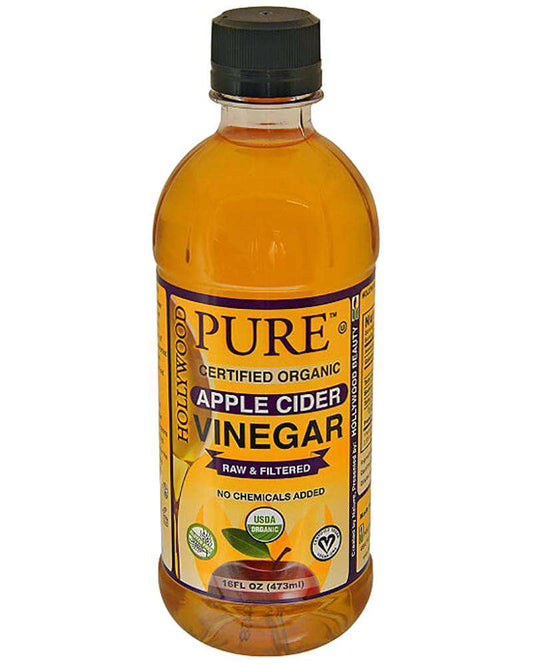 Hollywood Beauty Pure Certified Organic Apple Cider Vinegar - Beautiful Black Hair