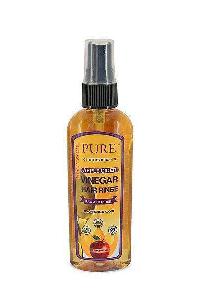 Hollywood Beauty Pure Certified Organic Apple Cider Vinegar Hair Rinse 4oz - Beautiful Black Hair