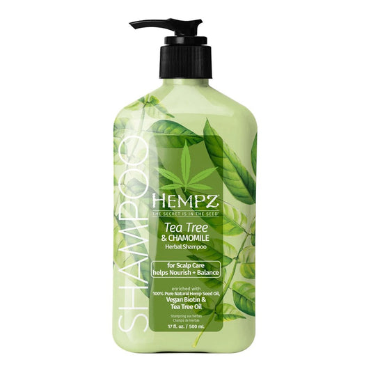 HEMPZ Tea Tree & Chamomile Herbal Shampoo For Scalp Care 17oz