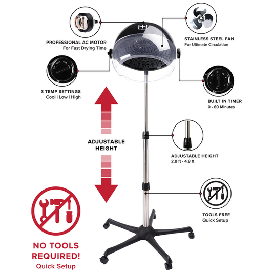 Hot & Hotter Ceramic Turbo 4000 Stand Hood Dryer