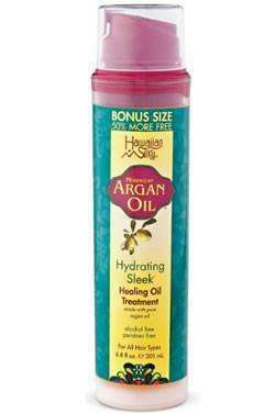 Hawaiian Silky Argan Oil Hydrating Sleek Healing Oil Treatment - Beautiful Black Hair