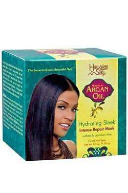Hawaiian Silky Argan Oil Hydrating Sleek Intense Repair Mask - Beautiful Black Hair