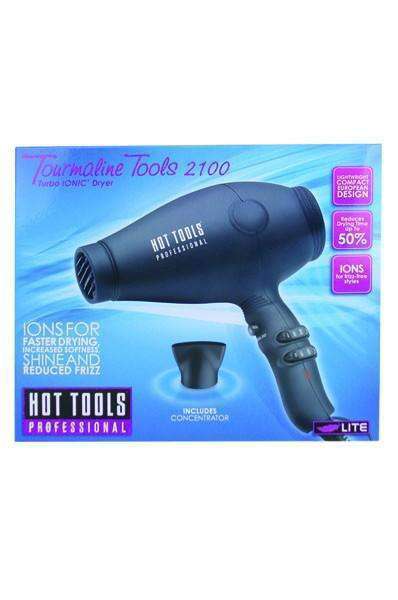 Hot Tools 1875W Tourmaline Tools 2100 Turbo Ionic Dryer #7014DCN - Beautiful Black Hair
