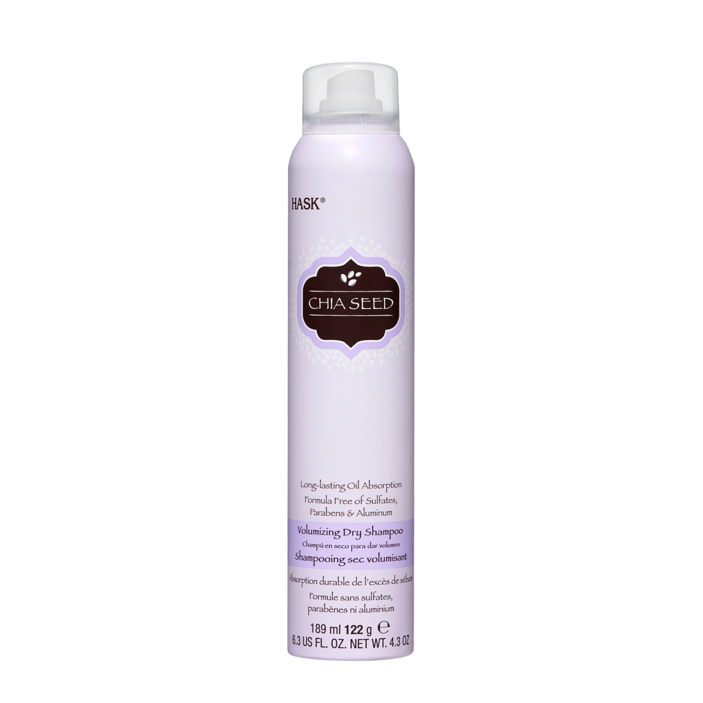 Hask Chia Seed Volumizing Dry Shampoo 4.3oz - Beautiful Black Hair