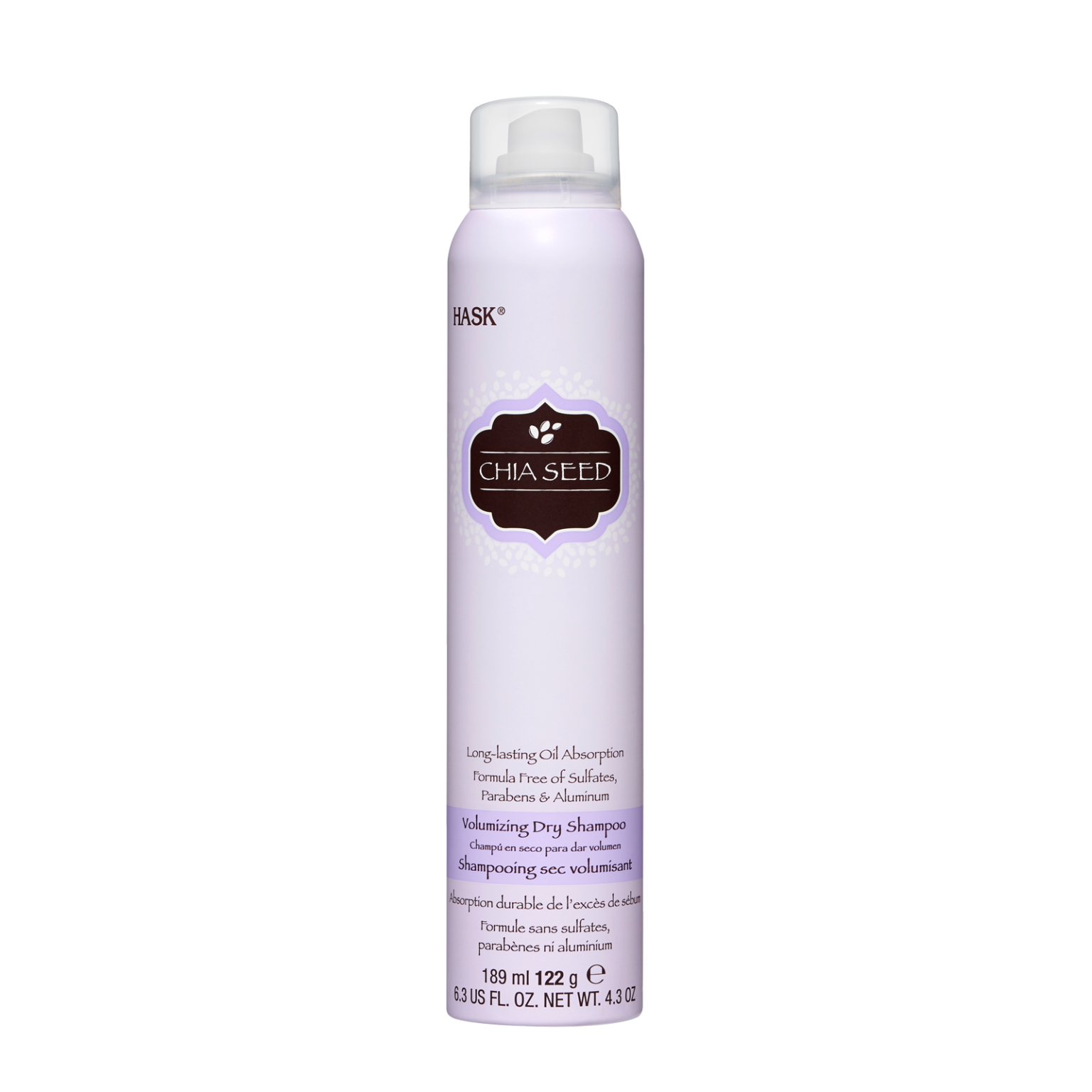 Hask Chia Seed Volumizing Dry Shampoo 4.3oz - Beautiful Black Hair