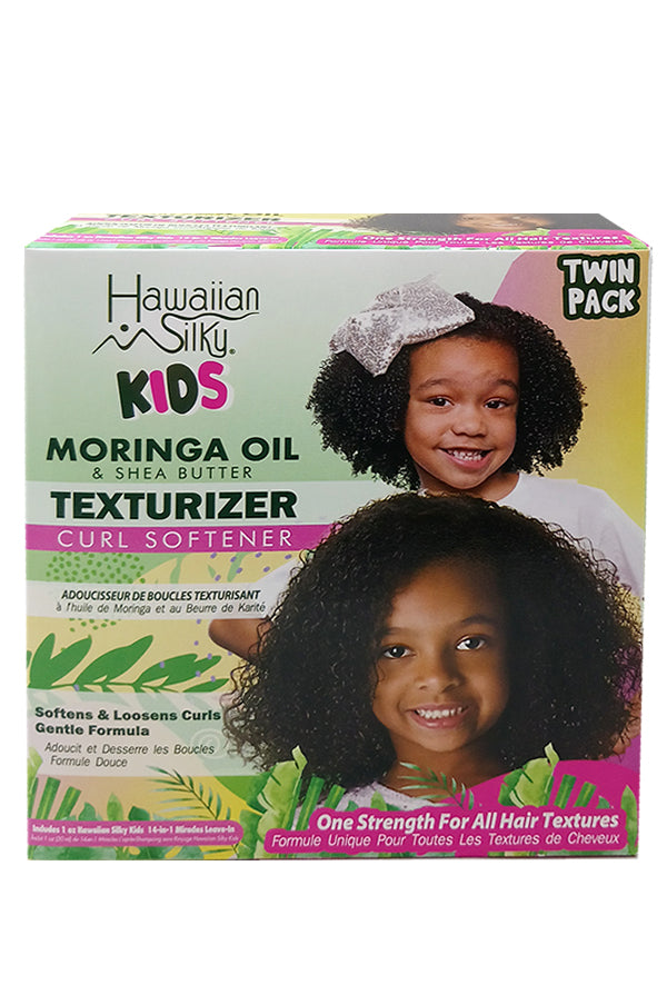 Hawaiian Silky Kids Moringa Oil & Shea Texturizer Curl Softener Twin Pack