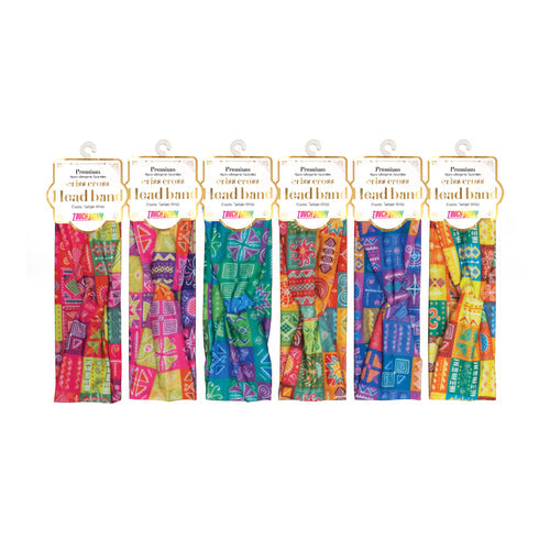 Touch Down Premium Cris Cross Head Band - African Art