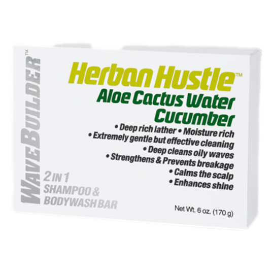 WaveBuilder Herban Hustle  2 In 1 Shampoo & Body Wash Bar - Beautiful Black Hair