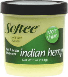 Softee Indian Hemp Hair & Scalp Treatment 5oz - Beautiful Black Hair