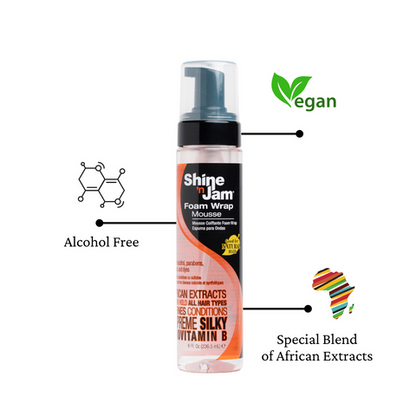 Ampro Shine 'n Jam Supreme Foam Wrap Mousse