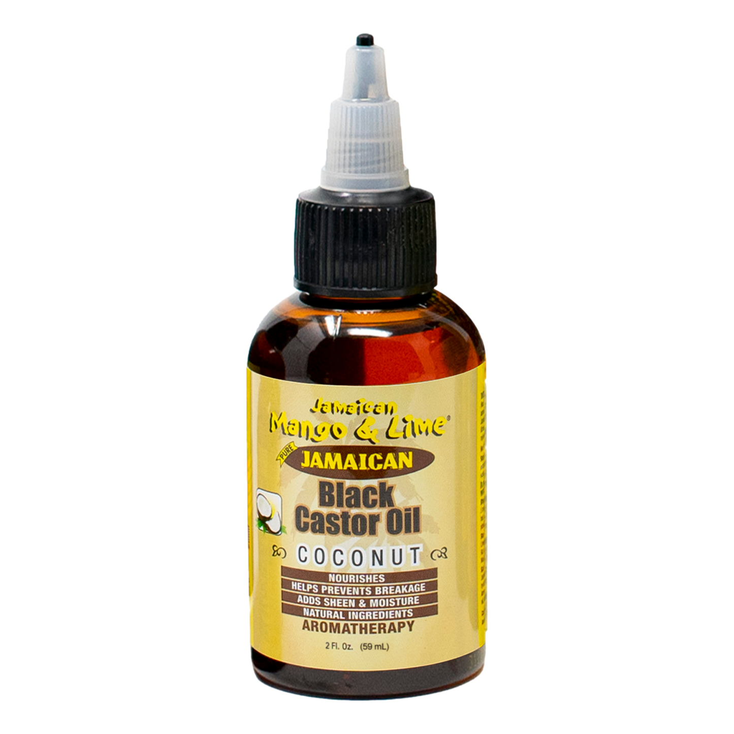 Jamaican Mango & Lime Black Castor Oil - Coconut 2oz - Beautiful Black Hair
