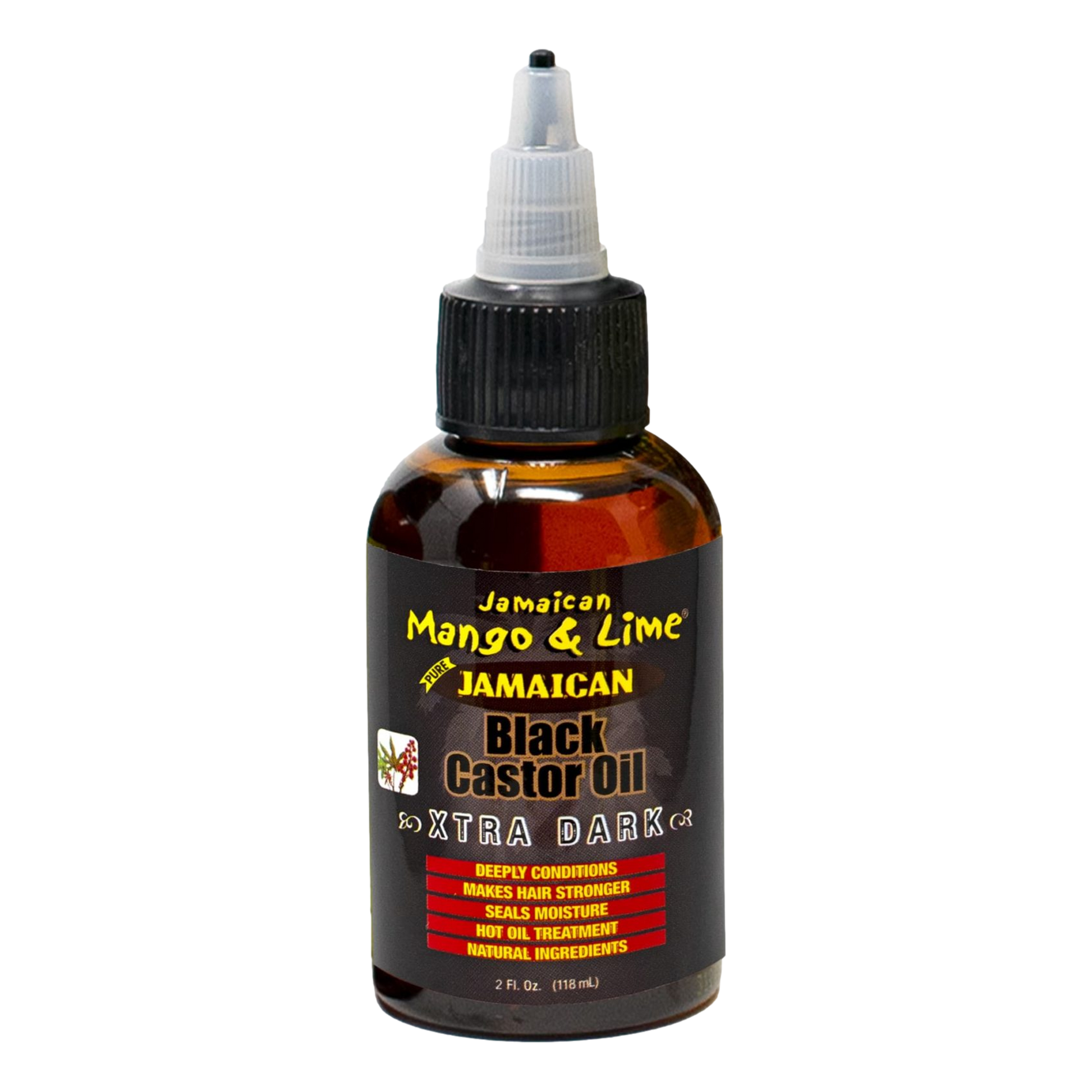Jamaican Mango & Lime Black Castor Oil - Extra Dark 2oz - Beautiful Black Hair