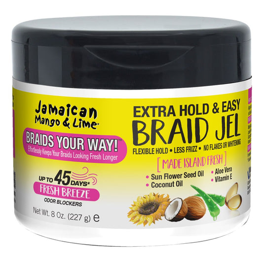 Jamaican Mango & Lime Braids Your Way Extra Hold & Easy Braid Jel