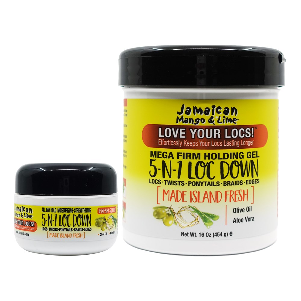 Jamaican Mango & Lime 5-n-1 Loc Down Mega Firm Holding Gel