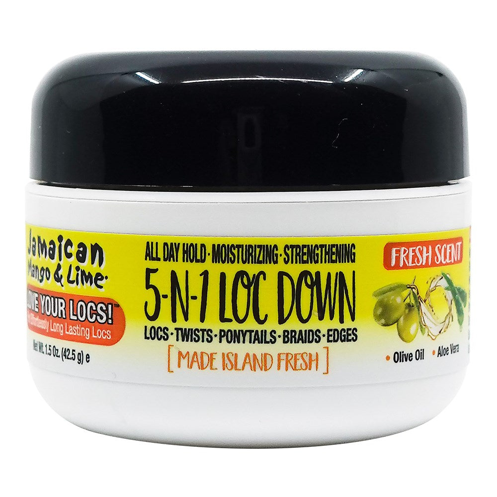 Jamaican Mango & Lime 5-n-1 Loc Down Mega Firm Holding Gel 1.5oz