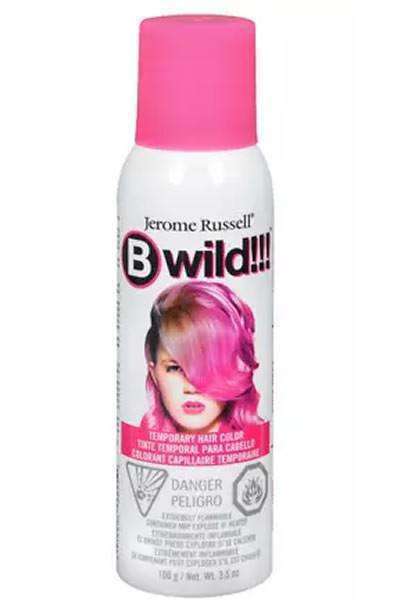 Jerome Russel Bwild Temporary Hair Color Spray -Lynx Pink - Beautiful Black Hair