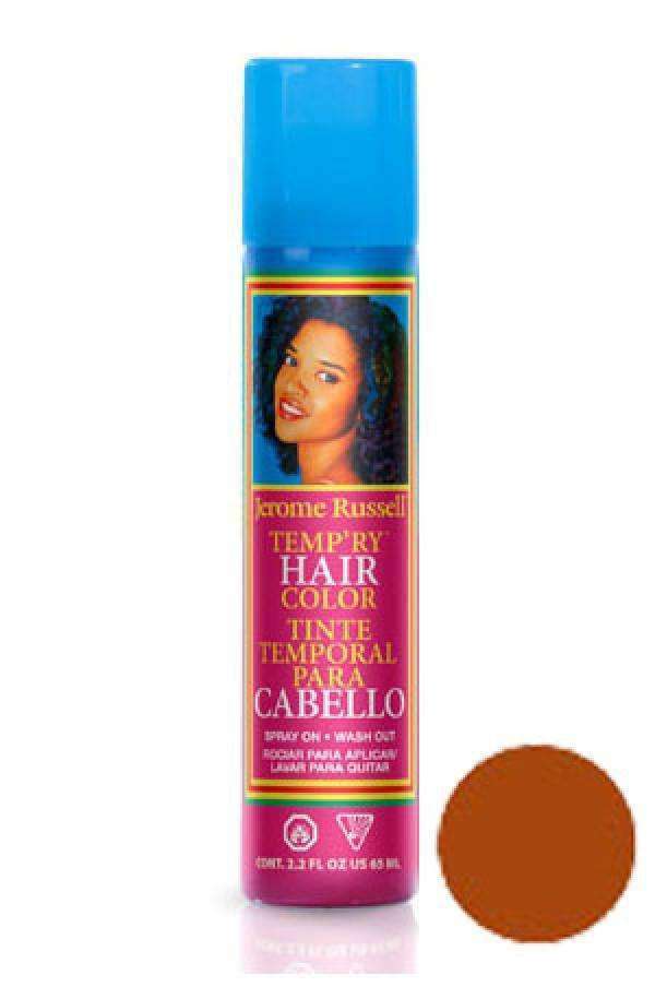 Jerome Russell Temporary Color Spray - Auburn Light - Beautiful Black Hair