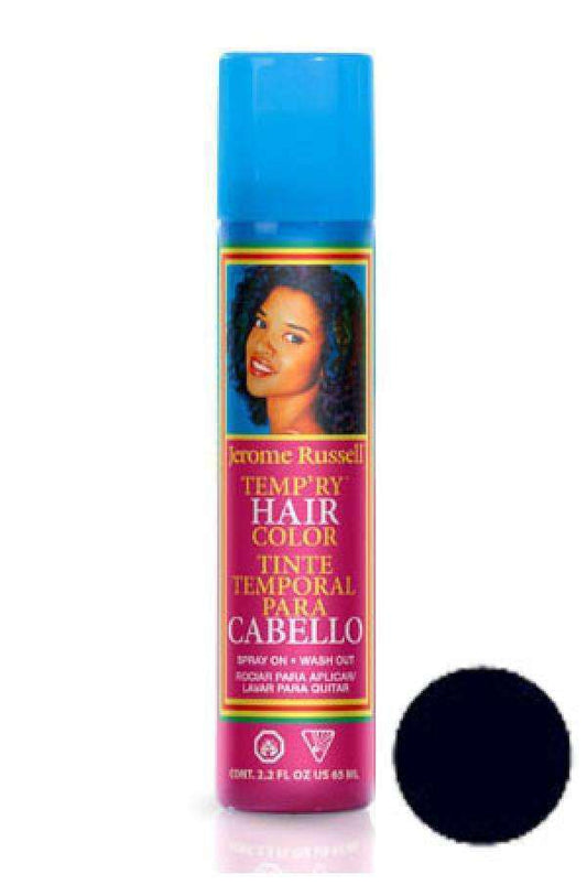 Jerome Russell Temporary Color Spray - Blue Black - Beautiful Black Hair