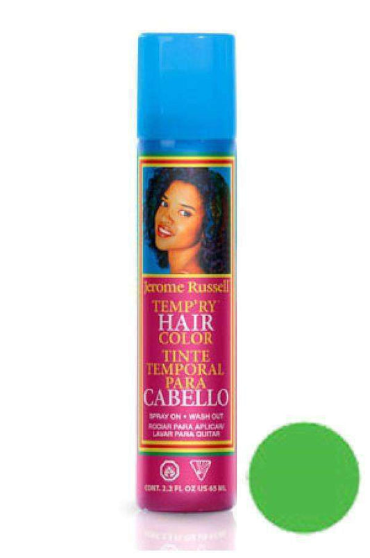 Jerome Russell Temporary Color Spray - Emerald Green - Beautiful Black Hair