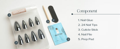 EBIN Press-On Nails Just Landed - Takeoff #N3DJ006 Long