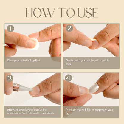 EBIN Press-On Nails Just Landed - Layover #N3DJ003 Medium