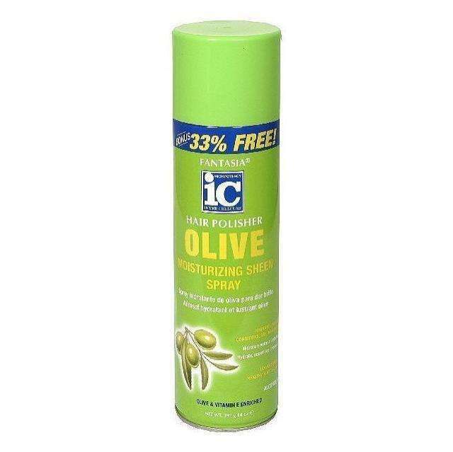 Fantasia IC Hair Polisher Olive Moisturizing Sheen Spray - Beautiful Black Hair