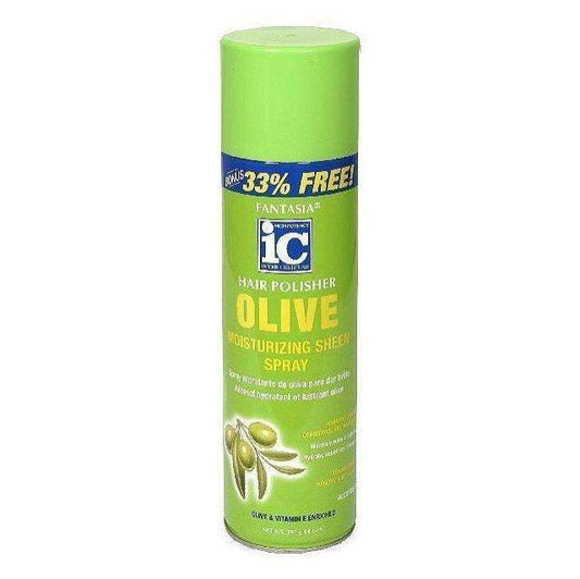 Fantasia IC Hair Polisher Olive Moisturizing Sheen Spray - Beautiful Black Hair