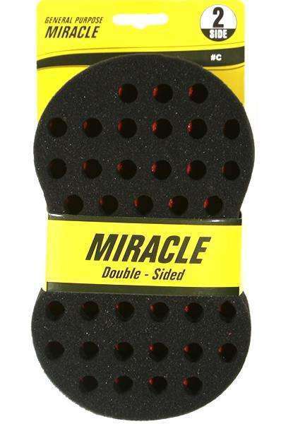 Miracle Sponge Double Sided Brush - C - Beautiful Black Hair