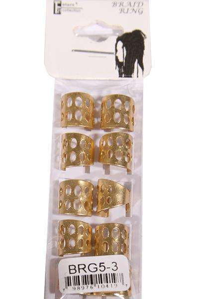 Silver Aluminum Braid Ring Tubes - Ovals - Deluxe Beauty Supply