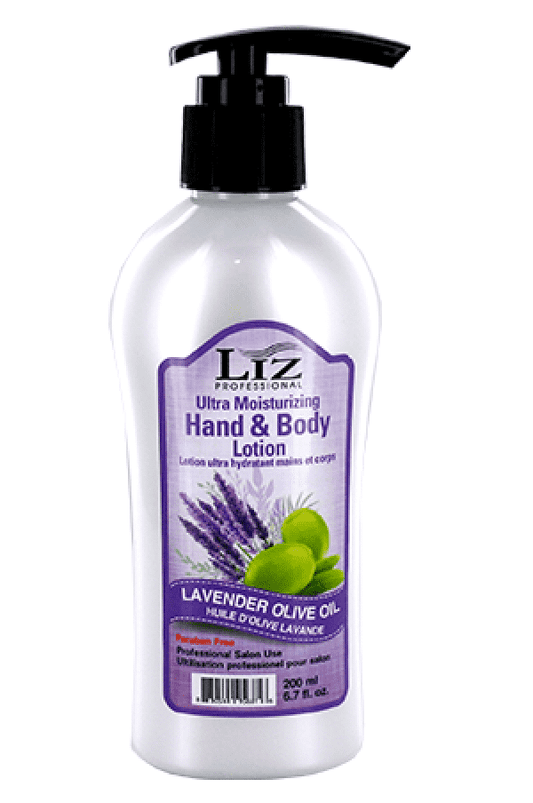 Liz Professional Hand & Body Lotion - Lavender Olive Oil - Beautiful Black Hair