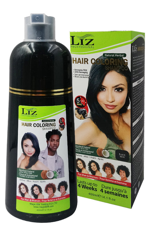 Liz Hair Coloring Shampoo - Black