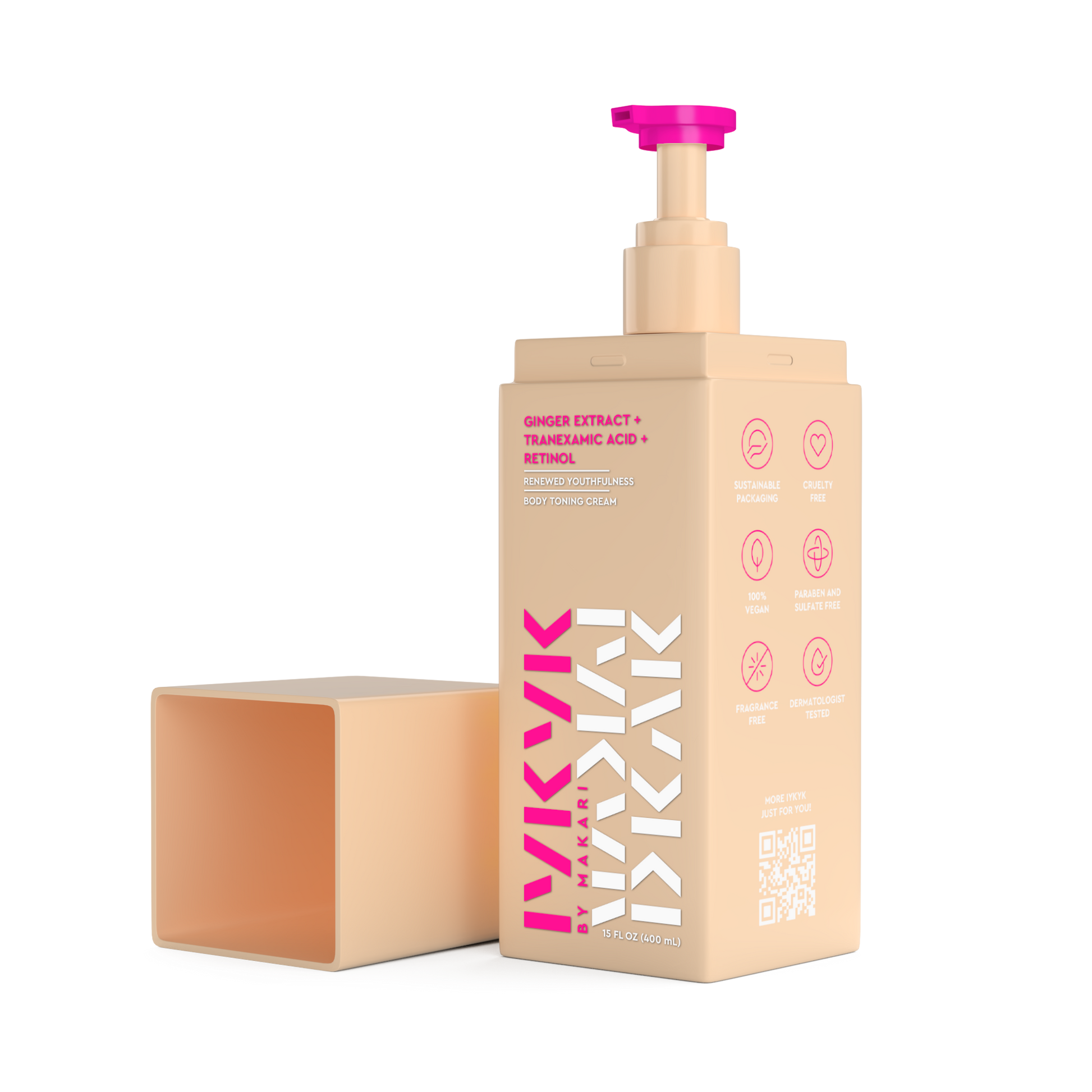 Makari IYKYK Ginger Extract + Tranexamic Acid + Retinol Body Toning Cream