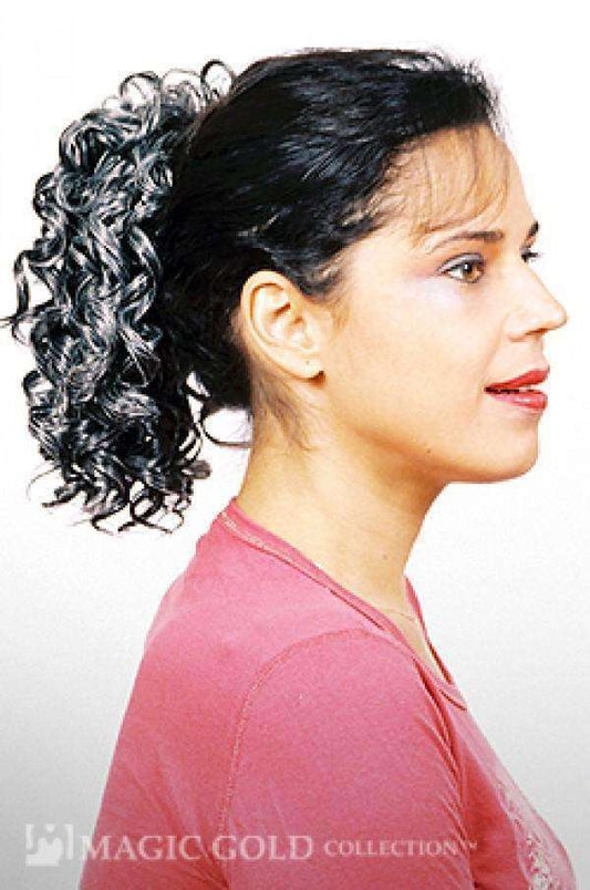 Magic Gold Silver Secret Ponytail M Silver - Beautiful Black Hair