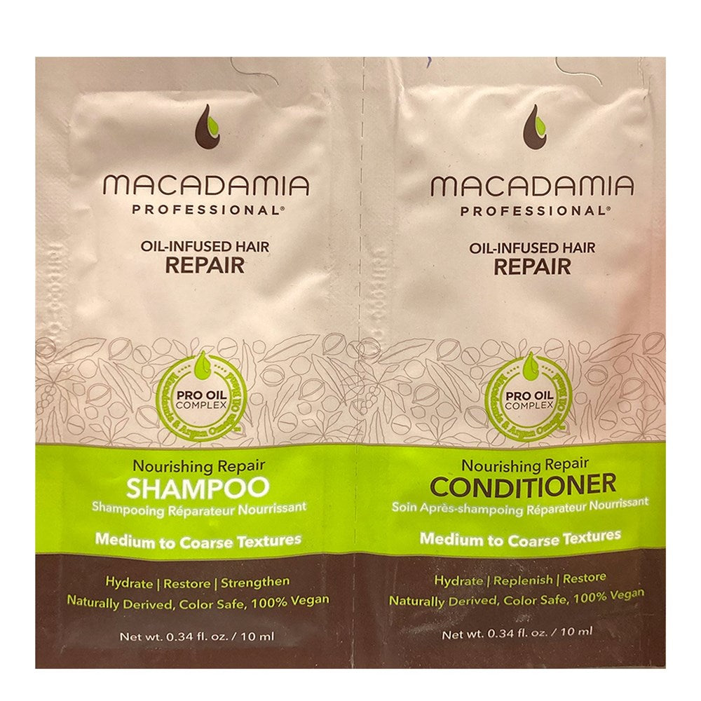 Macadamia Professional Nourishing Repair Shampoo & Conditioner Packette