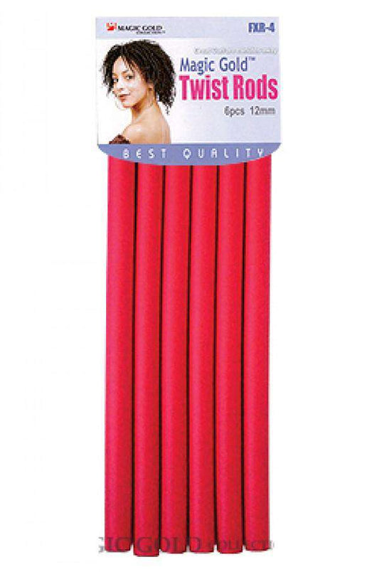 Magic Gold Flexible Twist Rods #FXR-4 - Beautiful Black Hair