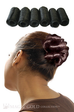 Magic Gold Drawstring Roll Tape Bun