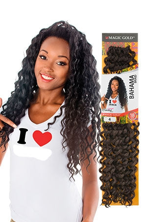 Magic Gold Bahama 18" - Beautiful Black Hair
