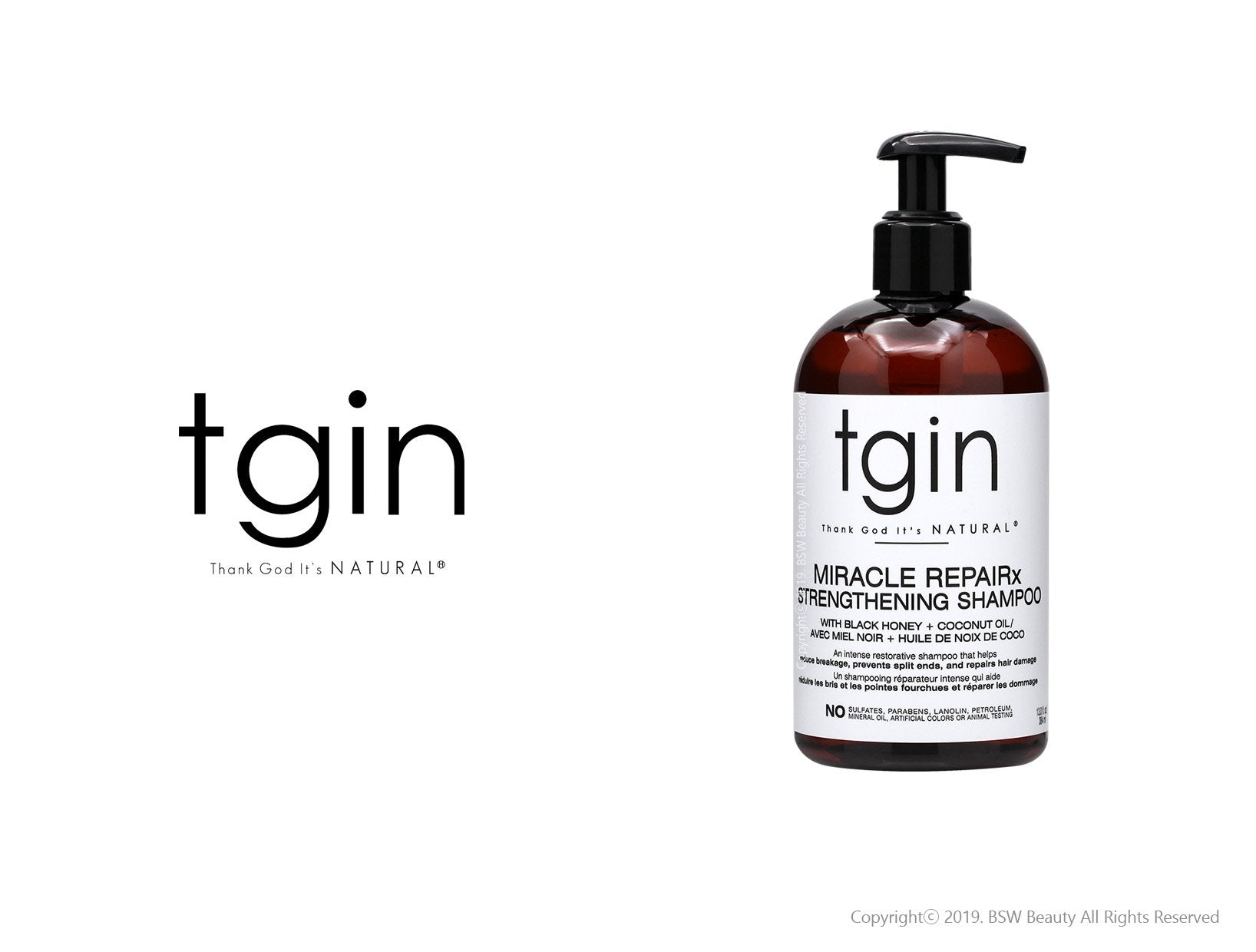 TGIN Miracle Repair Shampoo(13oz) - Beautiful Black Hair