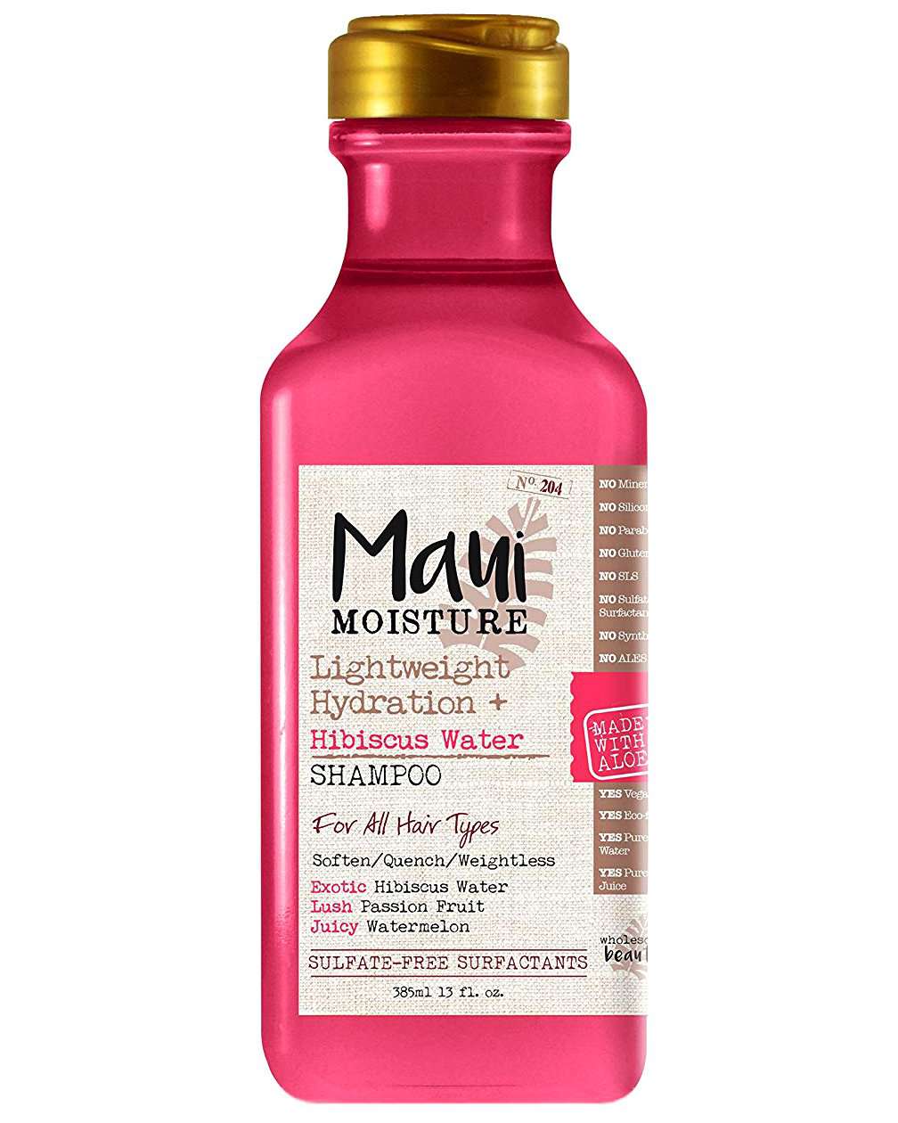 Maui Moisture Lightweight Hydration Hibiscus Water Shampoo - Beautiful Black Hair