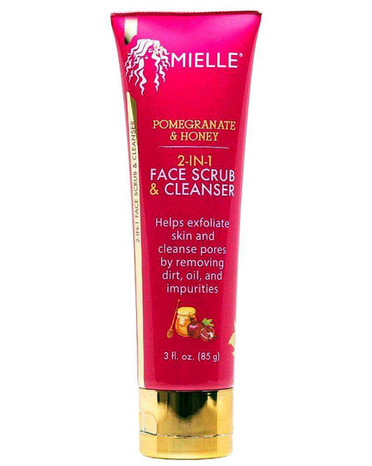 Mielle Organics Pomegranate & Honey 2-in-1 Face Scrub & Cleanser - Beautiful Black Hair