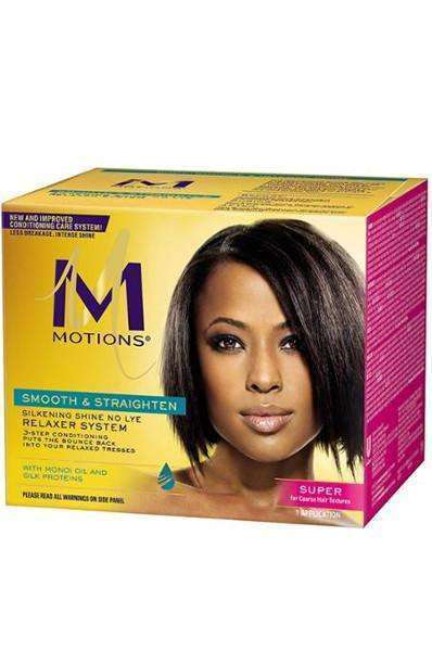 Motions Smooth & Straighten Silkening Shine No Lye Relaxer - Super - Beautiful Black Hair