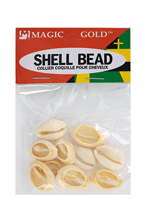 Magic Gold Hair Beads - Shells Ivory #7001