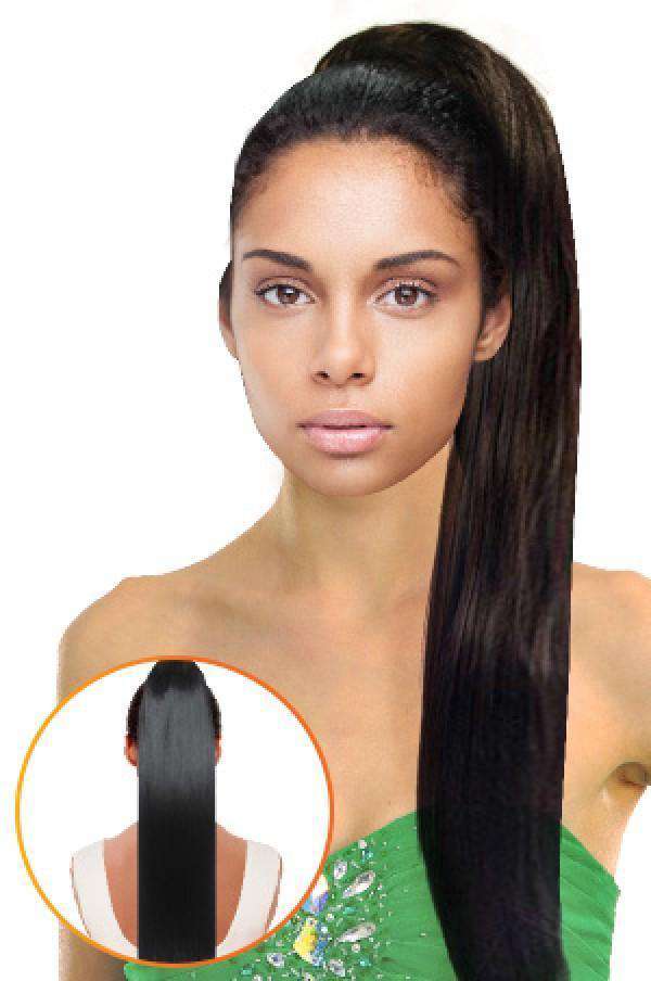 Magic Gold Drawstring Ponytail Anemone - Beautiful Black Hair
