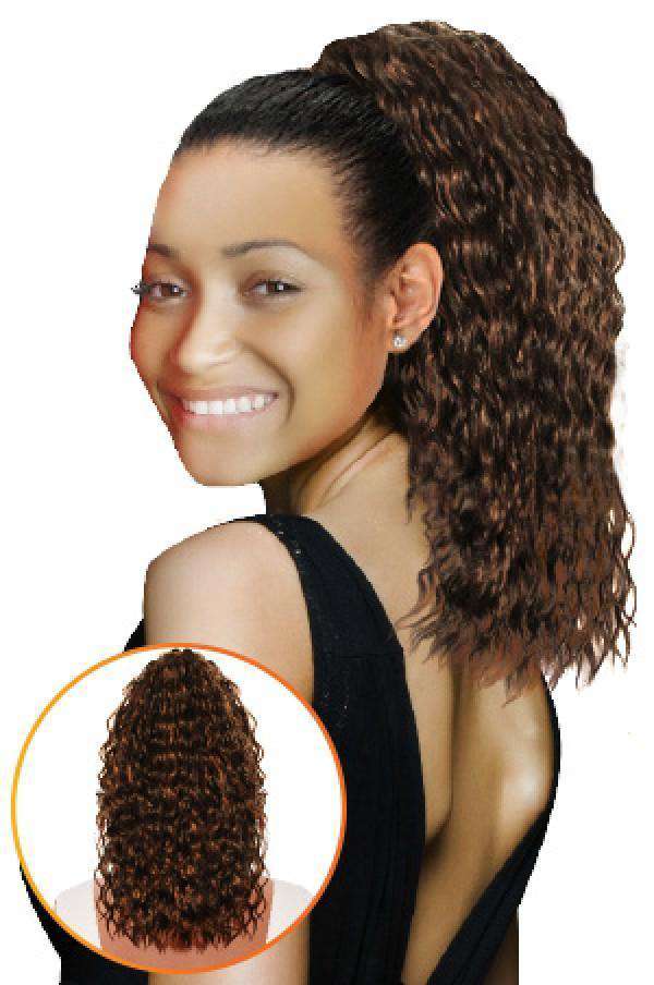 Magic Gold Drawstring Ponytail Holly - Beautiful Black Hair