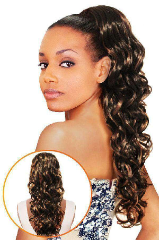 Orchid Drawstring Ponytail - Beautiful Black Hair