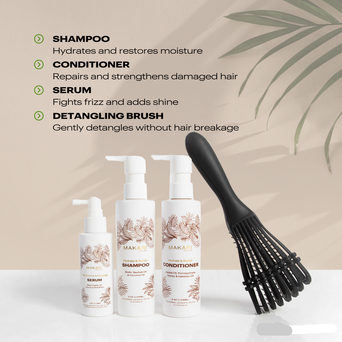 Makari Hydrate & Repair Haircare Set