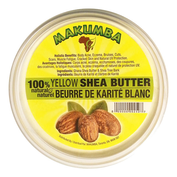Makumba 100% Yellow Shea Butter 8oz - Beautiful Black Hair