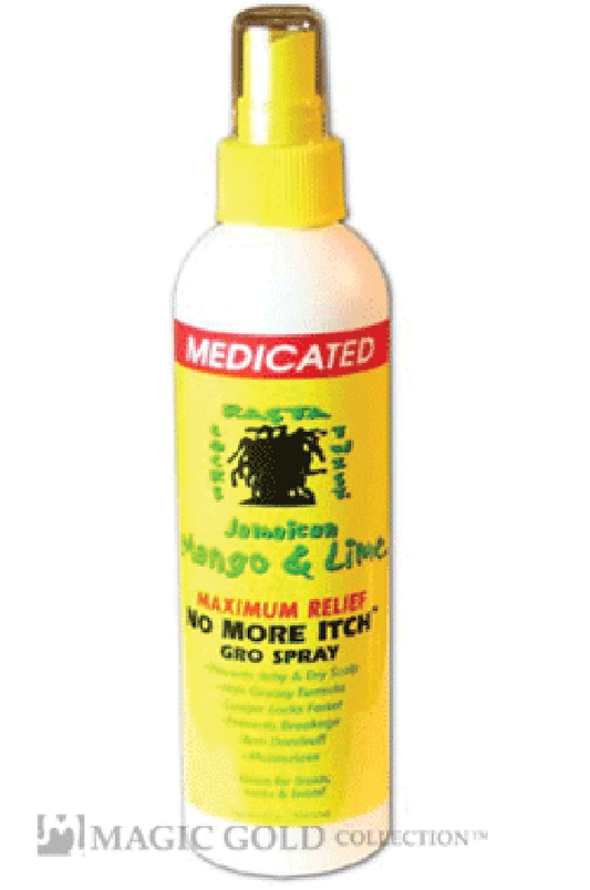 Jamaican Mango & Lime Mentholated No More Itch Gro Spray 8oz - Beautiful Black Hair