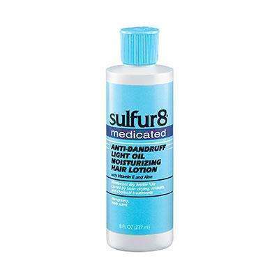 Sulfur8 Medicated Anti-Dandruff Light Oil Moisturizing Hair Lotion - Beautiful Black Hair